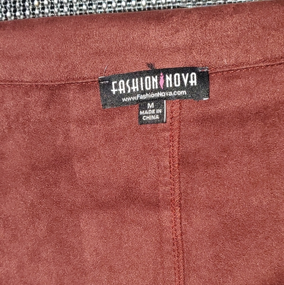 Fashion Nova Off-Shoulder Belted Jacket - Picture 4 of 6